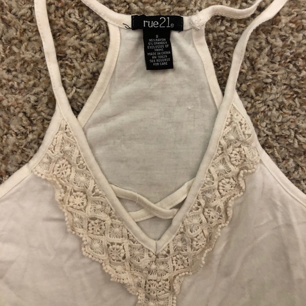White tank top